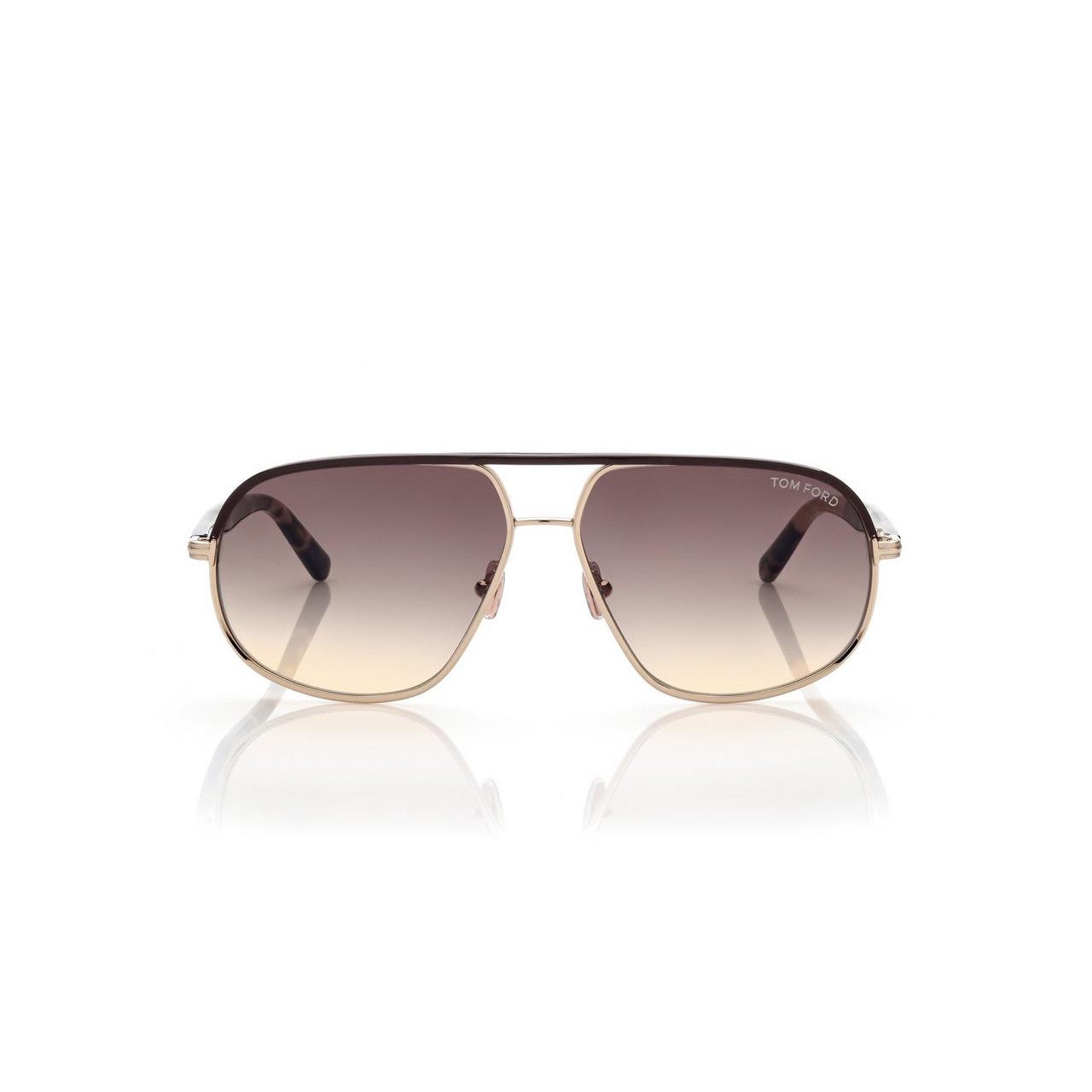 *Tom Ford FT 1019 Maxwell 28F 59 Shiny Rose Gold Shiny Rose Havana/Brown Gradient