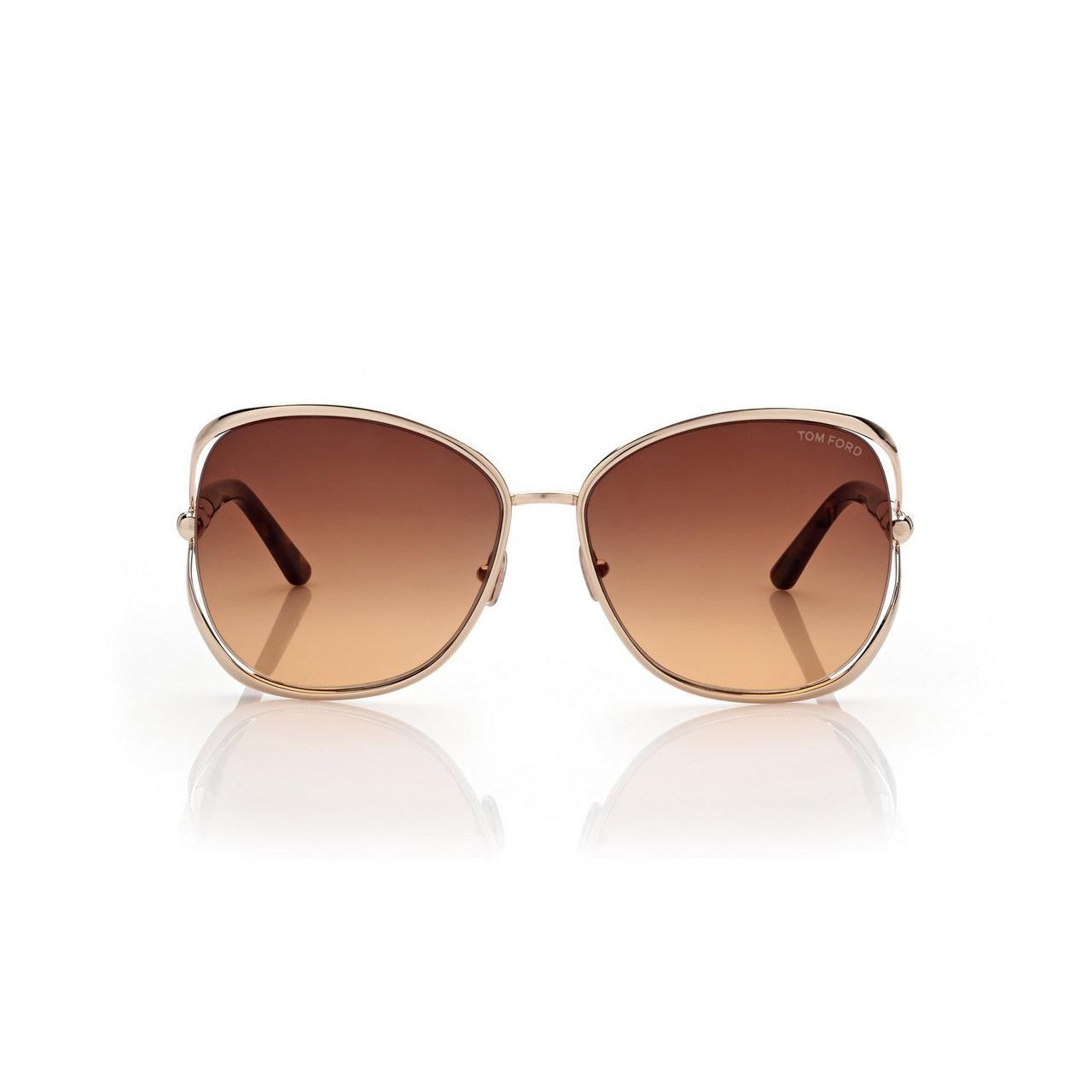 *Tom Ford FT 1091 Marta 28F 62 Shiny Deep Gold Blonde Havana/Brown Gradient
