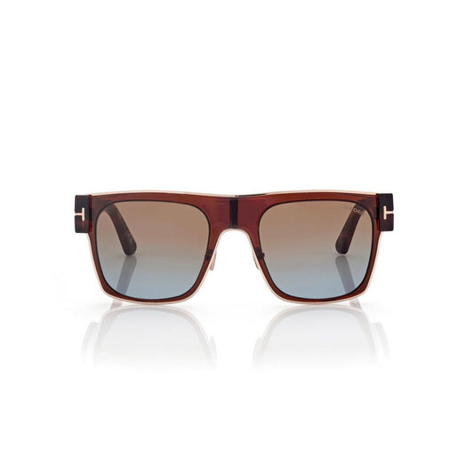 *Tom Ford FT 1073 48F Edwin 48F 54 Shiny Dark Brown Dark Havana/Brown Gradient
