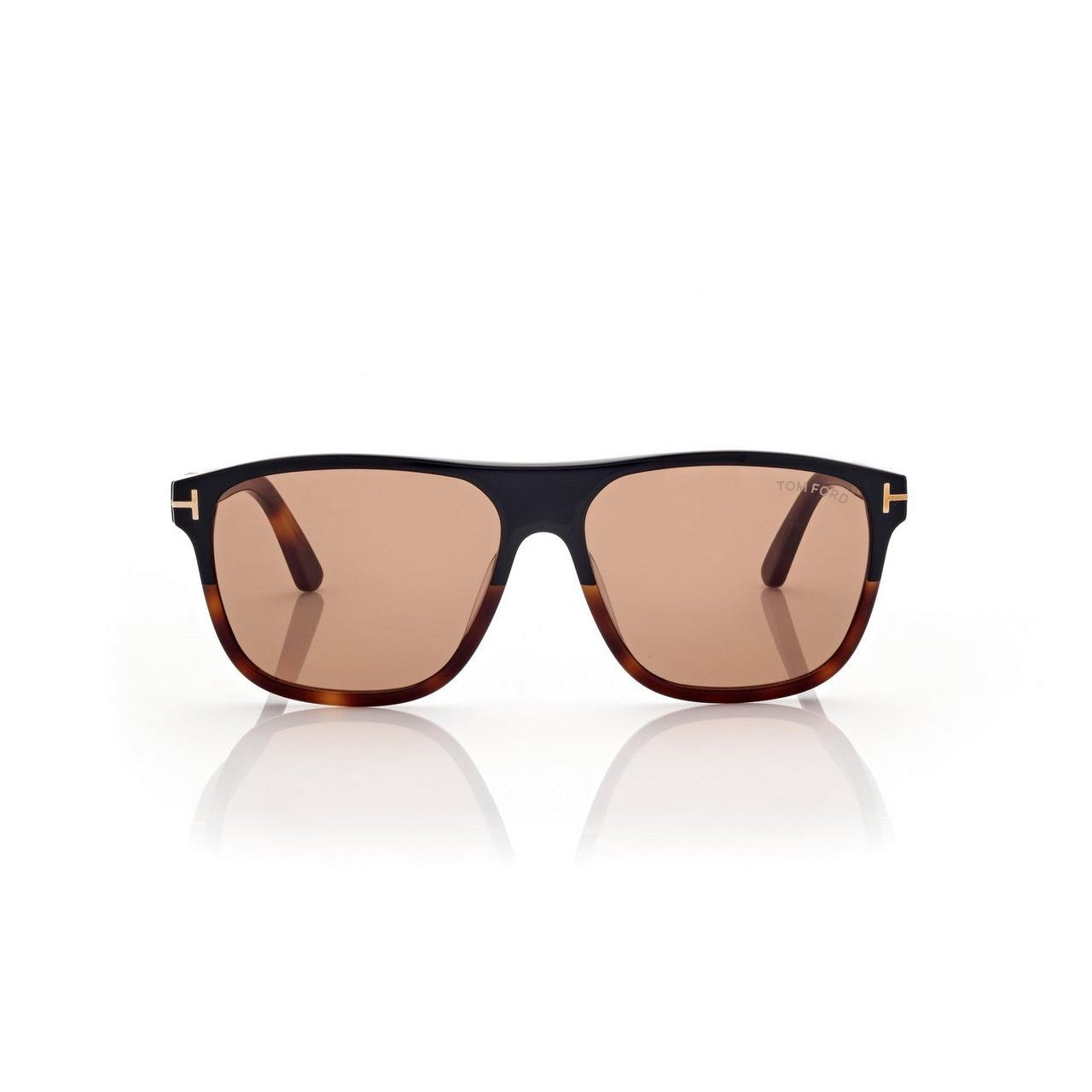 Tom Ford FT 1081 Frances 05E 58 Black Red Havana/Light Brown