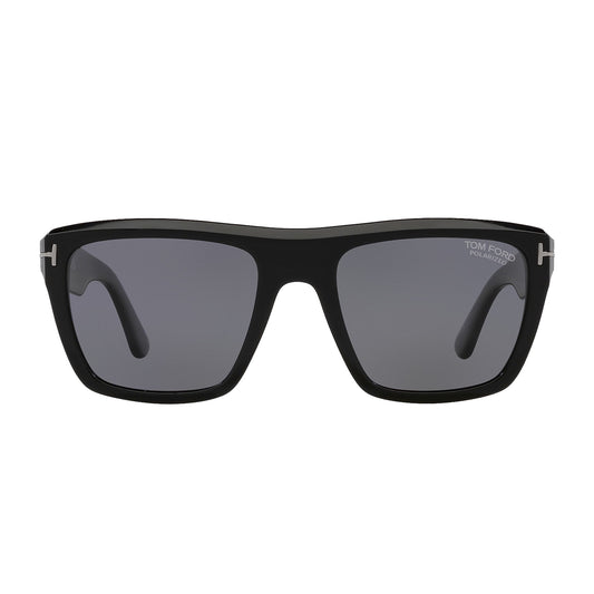 Tom Ford FT 1077N Alberto 01D 55 Shiny Black/Smoke Polarized
