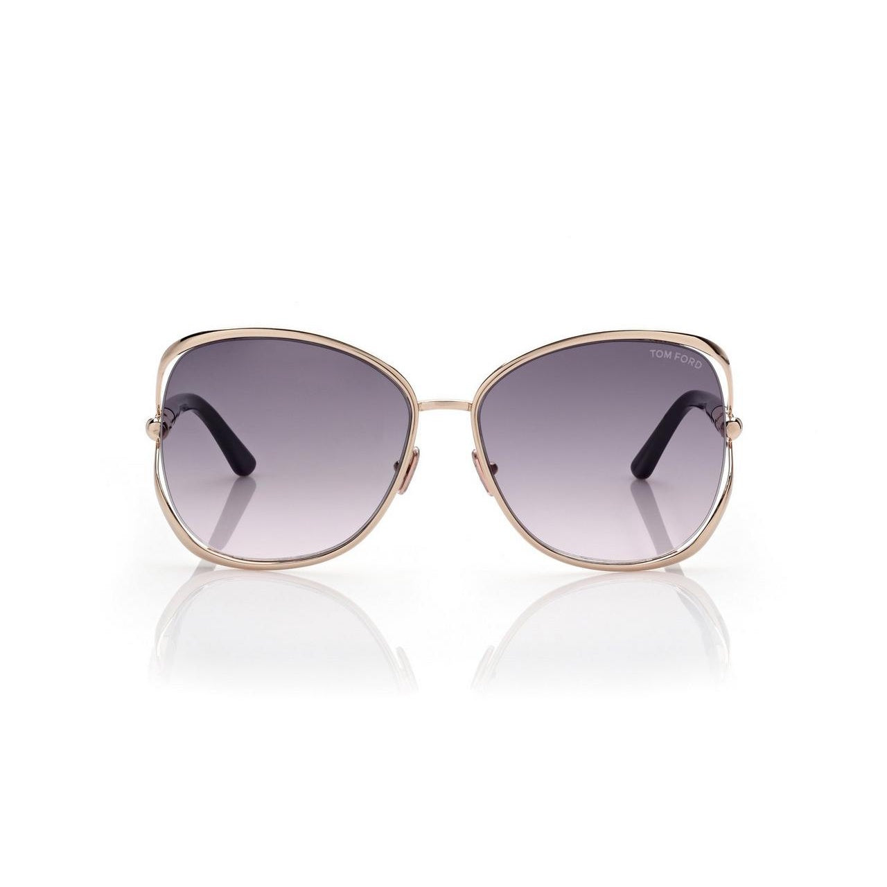 *Tom Ford FT 1091 Marta 28B 62 Shiny Deep Gold Shiny Black/Smoke Gradient