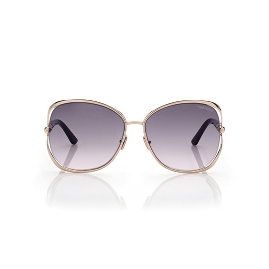 *Tom Ford FT 1091 Marta 28B 62 Shiny Deep Gold Shiny Black/Smoke Gradient
