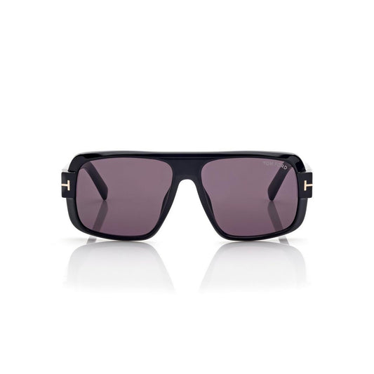 Tom Ford FT 1101 Turner 01A 58 Shiny Black/Smoke