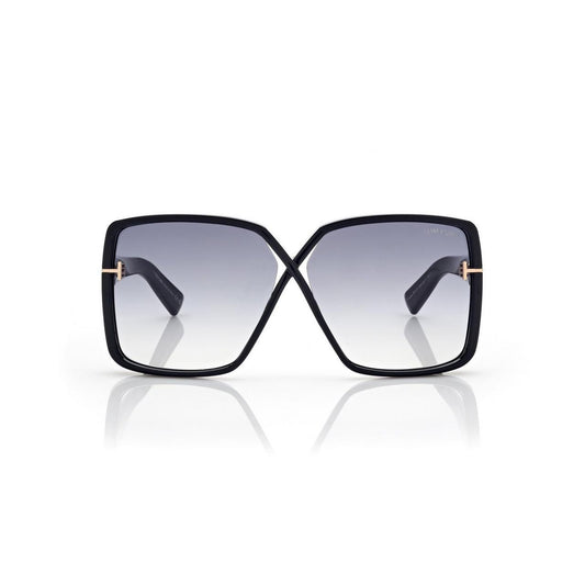 *Tom Ford FT 1117 Yvonne 01B Shiny Black/Grey Gradient