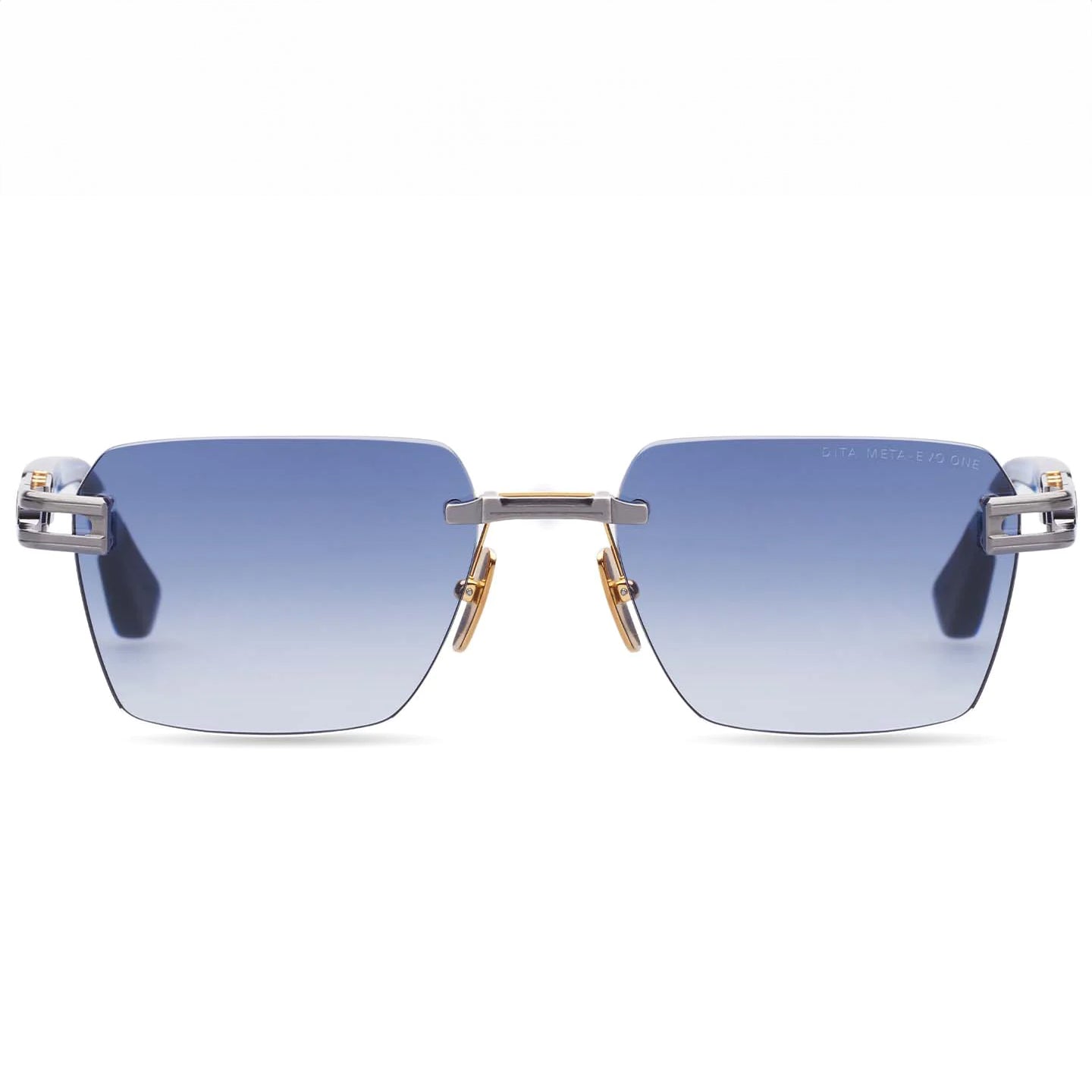 Dita Meta Evo One DTS147-A-02 Antique Silver Blue Swirl/Blue Gradient
