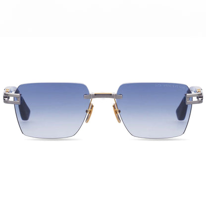 Dita Meta Evo One DTS147-A-02 Antique Silver Blue Swirl/Blue Gradient