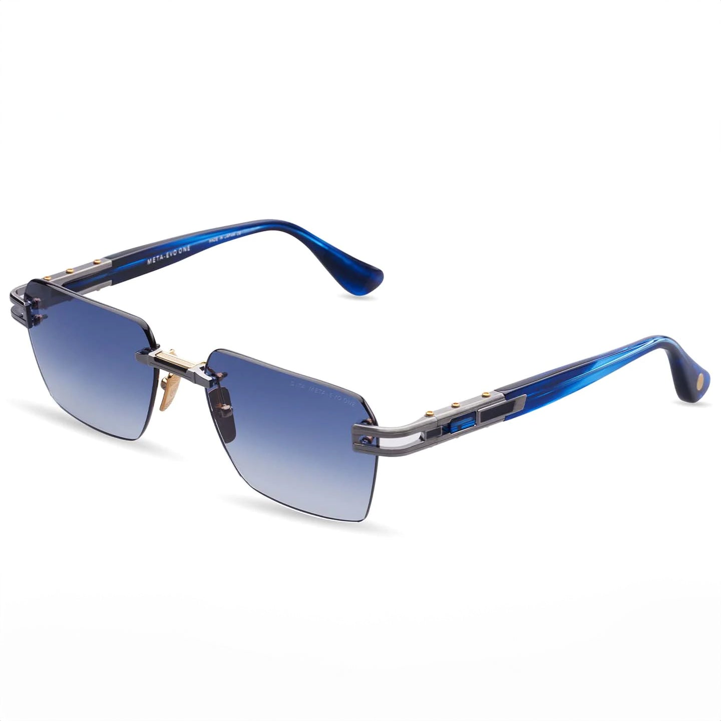 Dita Meta Evo One DTS147-A-02 Antique Silver Blue Swirl/Blue Gradient