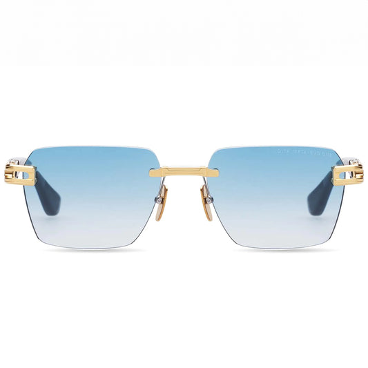 Dita Meta Evo One DTS147-A-03 Yellow Gold Swirl Turquoise/Blue Gradient