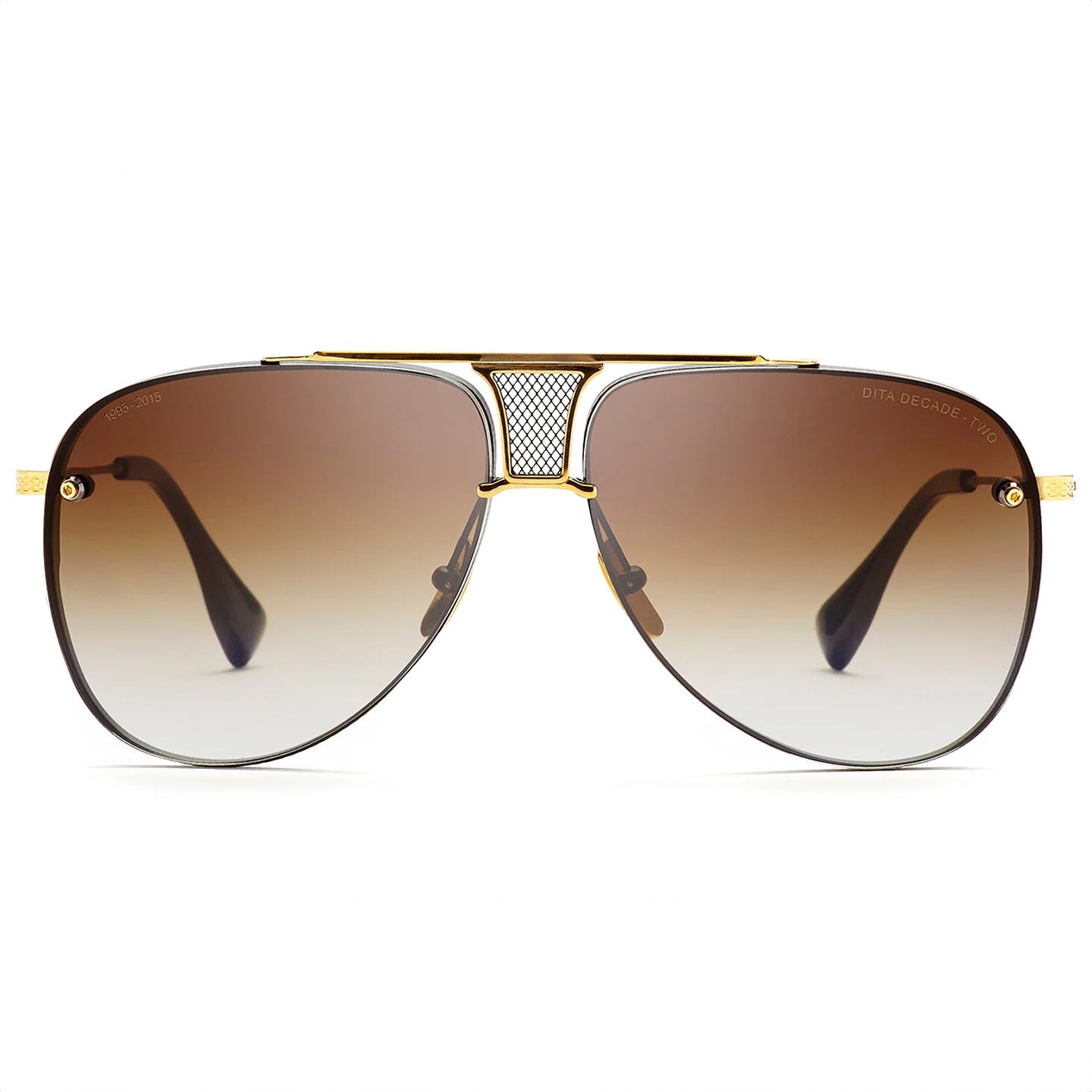 Dita Decade Two DRX-2082-B-BLK-GLD-62 Matte Black - 18K Gold/Dark Brown Gradient
