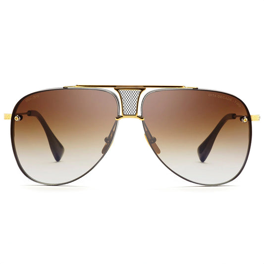 Dita Decade Two DRX-2082-B-BLK-GLD-62 Matte Black - 18K Gold/Dark Brown Gradient